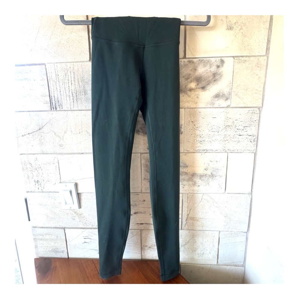 💚NEW💚LULULEMON FOREST GREEN HIGH WAIST LEGGINGS SIZE 2 - Picture 3 of 11